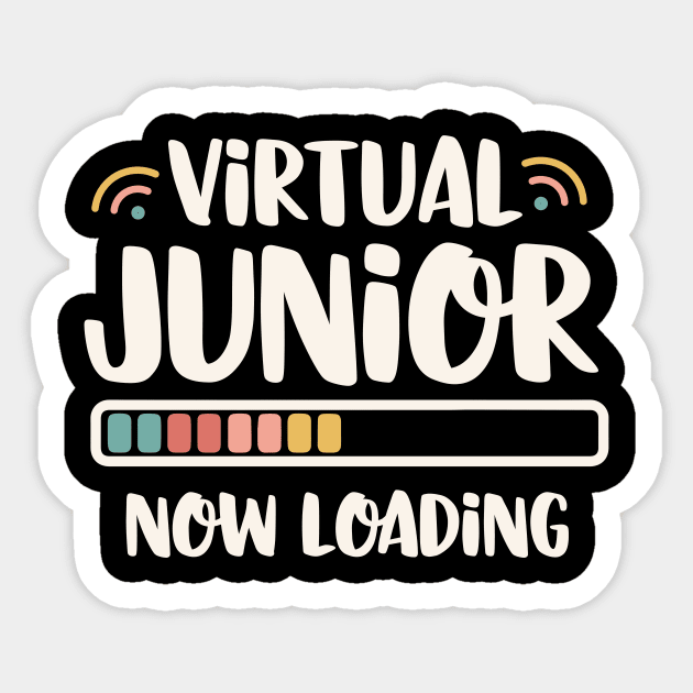 Virtual Junior Now Loading Sticker by theprettyletters